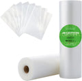 Vacuum Sealer Bags for All Food Vacuum Sealer Machine, 2 Pack 8" X 16' Vac Sealer Rolls, Commercial Grade Bpa-Free Material for Sous Vide & Saver Storage