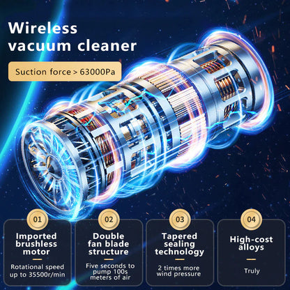 Handheld Car Vacuum Cleaner Wireless Portable Suction Blowing Integrated Dust Blower for Car Home Keyboard Cleaning Cleaner